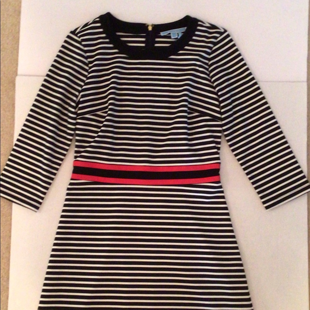 Draper James Navy/White Striped Dress Size Small Never worn